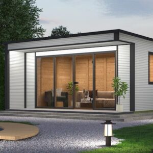 Abri de jardin Weka Cubilis 4.0 avec éléments à lattes - 45 mm