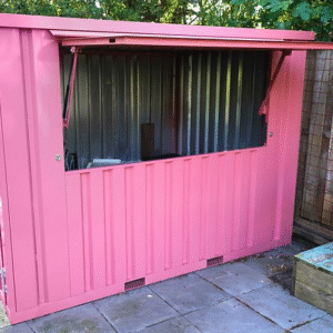 Container bar pliable 3 x 2 METER XL Rose RAL 3014